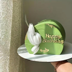 Happy Birthday Acrylic Cake Decoration - Dessert Table Dress Up Supplies