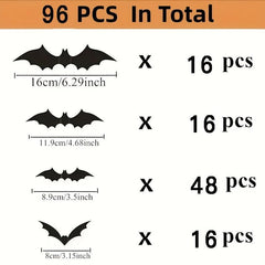 3D Halloween Bat Wall Decoration - Indoor/Outdoor Use