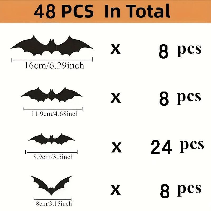 3D Halloween Bat Wall Decoration - Indoor/Outdoor Use