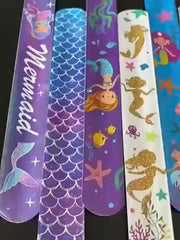 12pcs Mermaid Slap Ring Wrist Strap Party Decoration Supplies