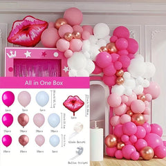 127pcs Birthday Party Balloon Set Princess Bride Shower Party Supplies