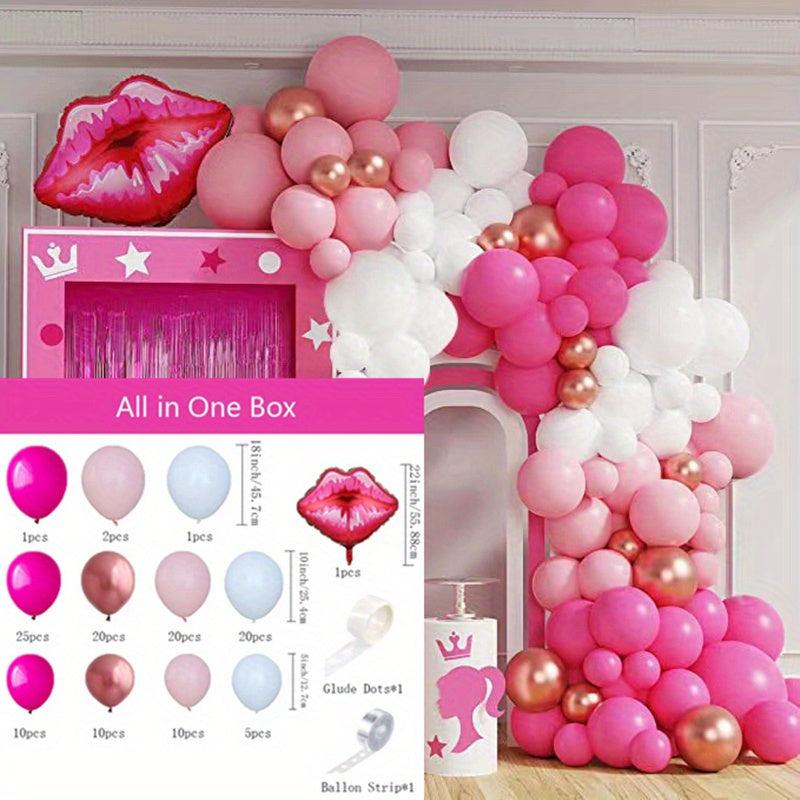 127pcs Birthday Party Balloon Set Princess Bride Shower Party Supplies