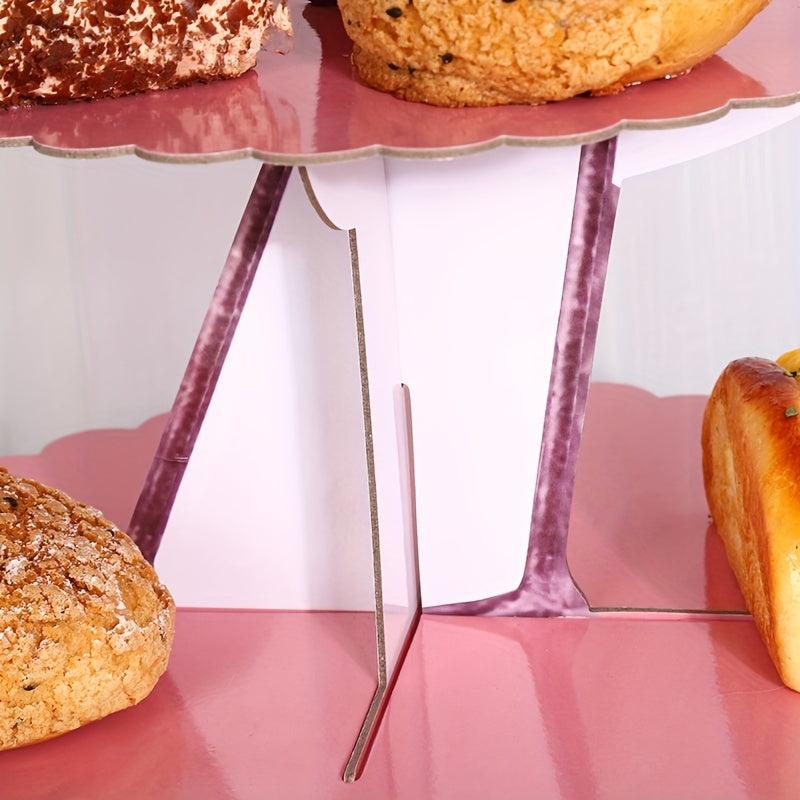 Flamingo Layered Cake Tray Hawaiian Style Cake Stand