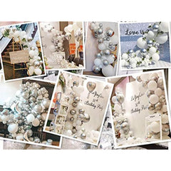 103pcs Silver Balloon Garland Arch Kit - Winter Wonderland Decor Set