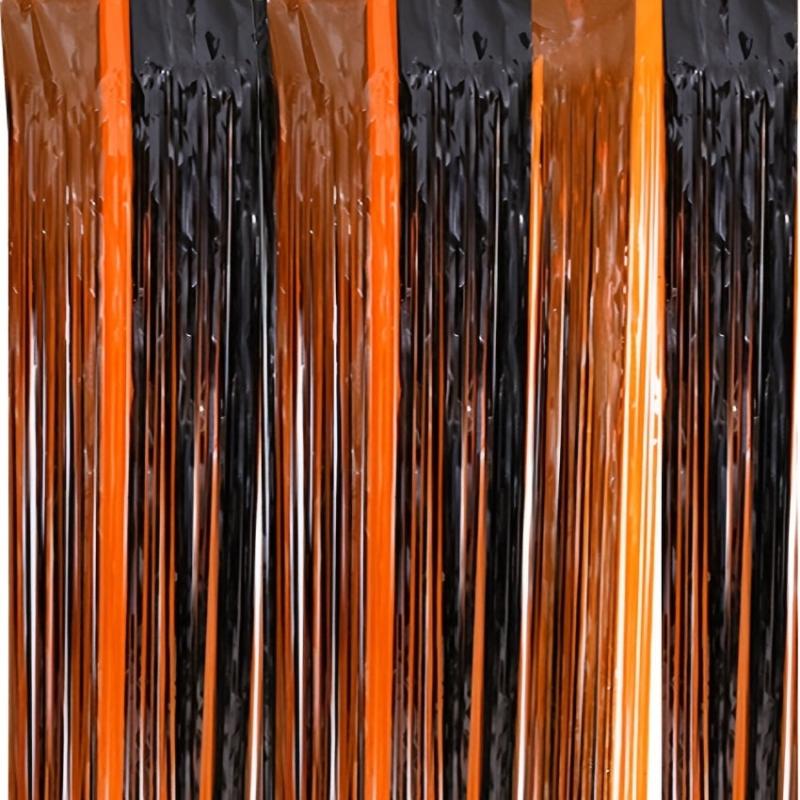 1pc Spooky Halloween Rain Silk Curtain for Door and Party Decorations