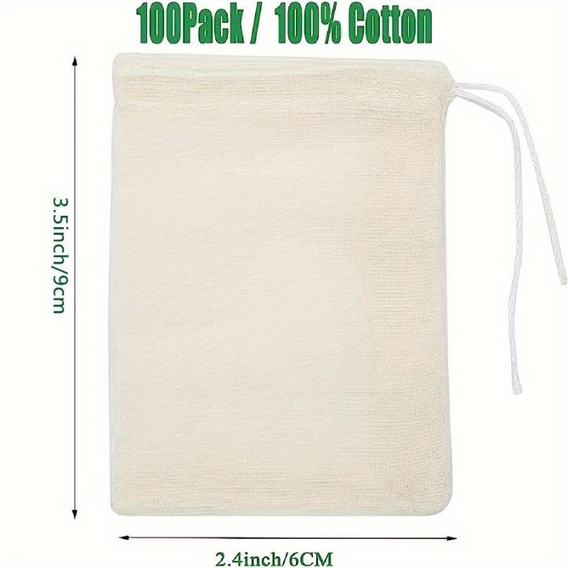 50pcs Muslin Bags With Drawstring Burlap Bags Canvas Drawstring Bags