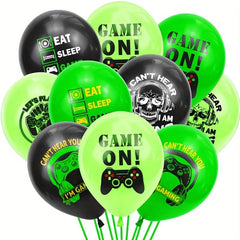 Gamepad Theme Birthday Party Balloon Set & Banner Boys Girls Gamer Party Decorat