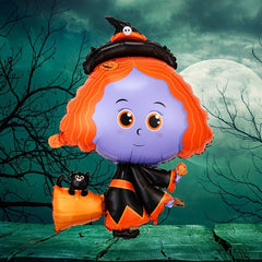 Halloween Balloon Decoration Blood Wine Cup Spider Witch Head
