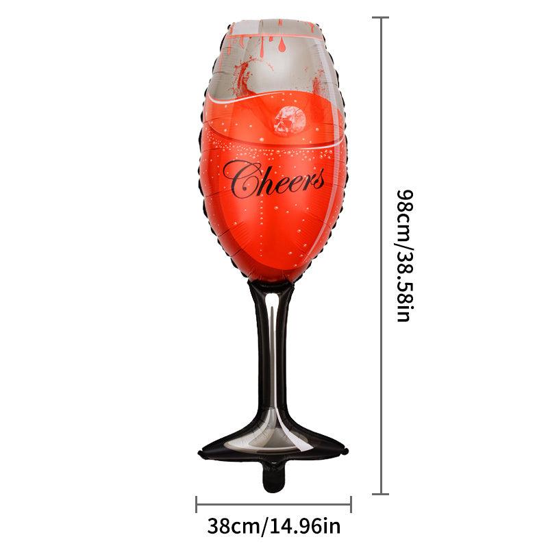 Halloween Balloon Decoration Blood Wine Cup Spider Witch Head