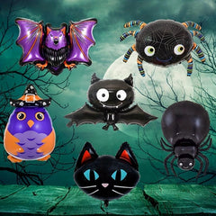 Halloween Balloon Decoration Blood Wine Cup Spider Witch Head