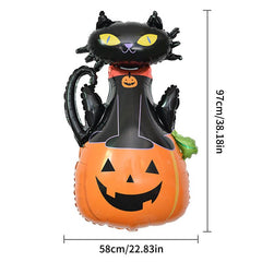 Halloween Balloon Decoration Blood Wine Cup Spider Witch Head