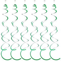 6pcs PVC Foil Swirl Hanging Decoration for Party Supplies