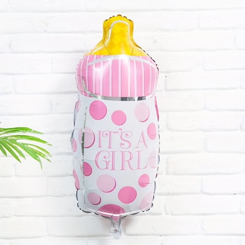 6pcs Gender Reveal Party Balloons - Foil Balloons with Pacifier