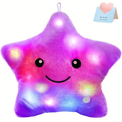 Luminous Star Pillow Plush Glow LED Light Toy Gift for Kids