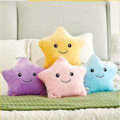 Luminous Star Pillow Plush Glow LED Light Toy Gift for Kids