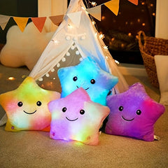 Luminous Star Pillow Plush Glow LED Light Toy Gift for Kids