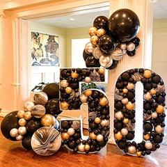 50pcs 25.4cm Latex Party Balloons for Graduation, Birthday, Wedding Decorations