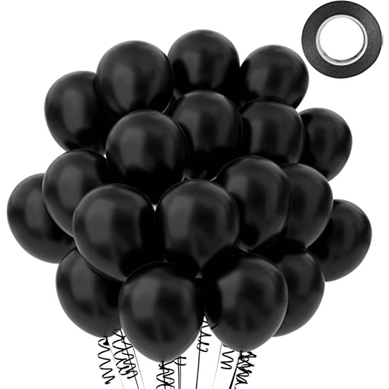 50pcs 25.4cm Latex Party Balloons for Graduation, Birthday, Wedding Decorations