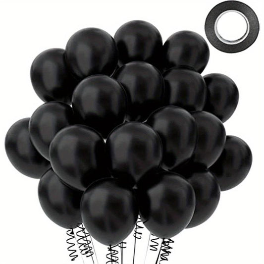50pcs 25.4cm Latex Party Balloons for Graduation, Birthday, Wedding Decorations