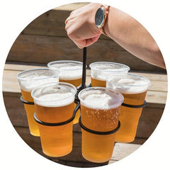 Party Bar Cup Carousel Glass Holder Collapsible Reusable