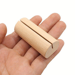 10pcs Wooden Place Card Holders for Weddings and Parties