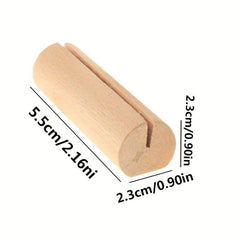 10pcs Wooden Place Card Holders for Weddings and Parties