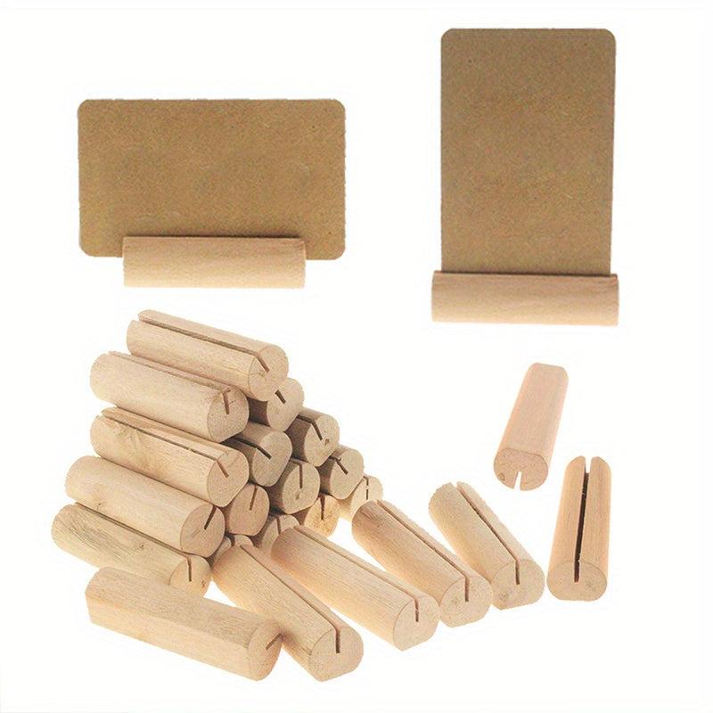 10pcs Wooden Place Card Holders for Weddings and Parties