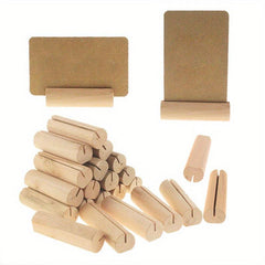 10pcs Wooden Place Card Holders for Weddings and Parties