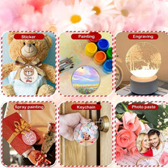 10pcs Clear Acrylic Keychain Blanks Round Disc Ornament DIY Keychains