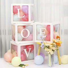 Transparent Balloon Box LOVE Letter Wedding Decoration