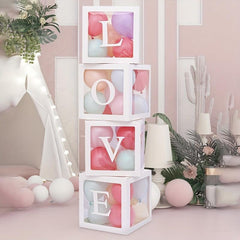 Transparent Balloon Box LOVE Letter Wedding Decoration