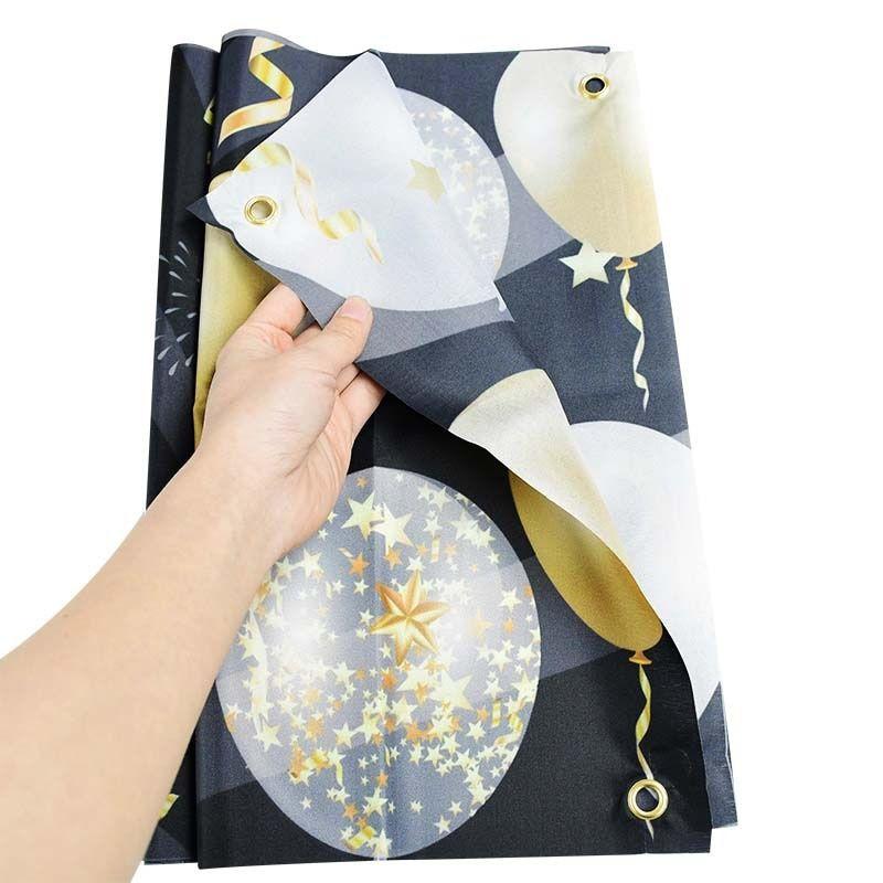 Golden Birthday Backdrop Happy Birthday Banner For Adult Party