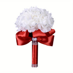 Romantic Rose Wedding Bouquet for Bride & Bridesmaids - Wedding Decor