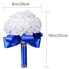 Romantic Rose Wedding Bouquet for Bride & Bridesmaids - Wedding Decor
