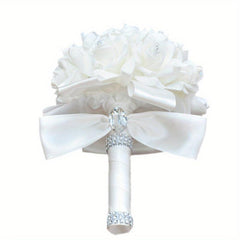 Romantic Rose Wedding Bouquet for Bride & Bridesmaids - Wedding Decor