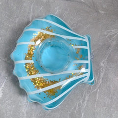 Summer Pool Float Cup Holder with Clouds Flamingo Sequin Shell Umbrella Cup Tray