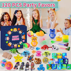 120pcs Kids Party Favor Toys Goodie Bags Stuffers Classroom Rewards