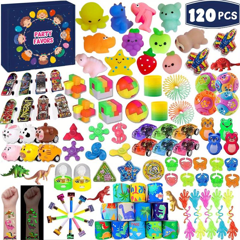 120pcs Kids Party Favor Toys Goodie Bags Stuffers Classroom Rewards