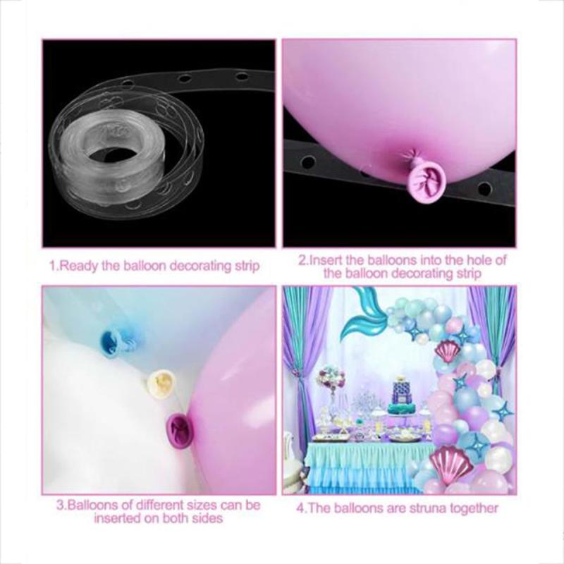 87pcs Mermaid Balloon Set Summer Party Decor