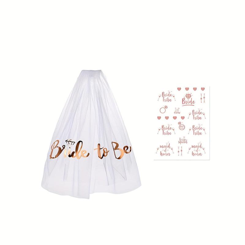 Bride To Be Headgear Set Wedding Party Supplies Birthday Gift Wedding Decoration