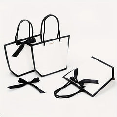 5pcs Fresh Cardboard Tote Bags for Kids' Parties