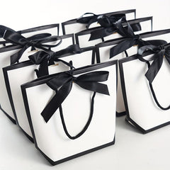 5pcs Fresh Cardboard Tote Bags for Kids' Parties