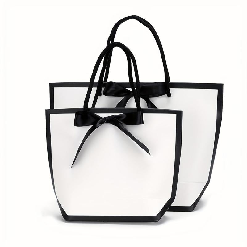 5pcs Fresh Cardboard Tote Bags for Kids' Parties