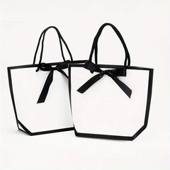 5pcs Fresh Cardboard Tote Bags for Kids' Parties