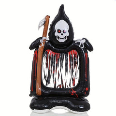 Halloween Party Scene Layout Base Skull Picture Frame Balloon