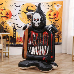 Halloween Party Scene Layout Base Skull Picture Frame Balloon
