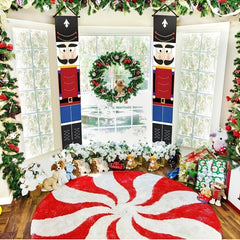 Nutcracker Christmas Decorations Outdoor Xmas Decor Life Size Soldier Model