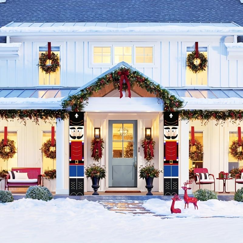 Nutcracker Christmas Decorations Outdoor Xmas Decor Life Size Soldier Model