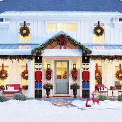 Nutcracker Christmas Decorations Outdoor Xmas Decor Life Size Soldier Model