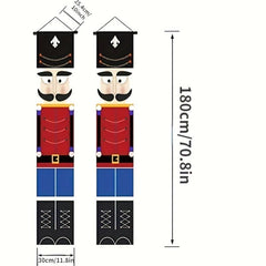 Nutcracker Christmas Decorations Outdoor Xmas Decor Life Size Soldier Model